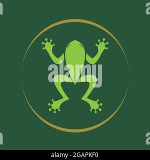 Vector image of a frog . Easy editable layered vector illustration. Wild Animals. Stock Vector