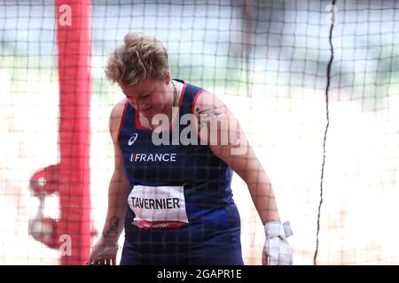 Tokyo, Japan. Credit: MATSUO. 1st Aug, 2021. TAVERNIER Alexandra (FRA) Athletics : Women's Hammer Throw - Qualification during the Tokyo 2020 Olympic Games at the National Stadium in Tokyo, Japan. Credit: MATSUO .K/AFLO SPORT/Alamy Live News Stock Photo