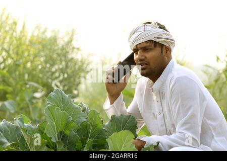 happy indian farmer Stock Photo - Alamy
