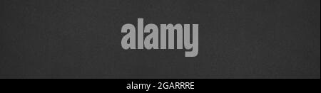 black paper texture background in web banner format Stock Photo