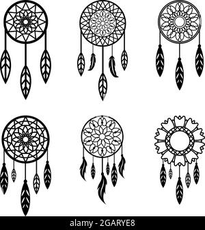 Dream catcher icon design template Royalty Free Vector Image