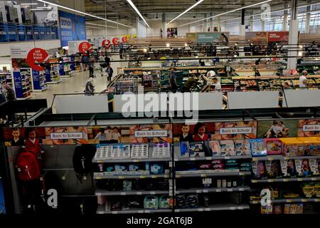 The interior of a Tesco supermarket Stock Photo - Alamy
