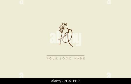 Initial letter PQ  Or QP  Signature handwritten wedding botanical floral icon logo vector  design  illustration Stock Vector