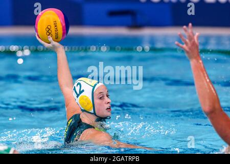 TOKYO, JAPAN - AUGUST 5: Abby Andrews of Australia, Matilda Kearns of