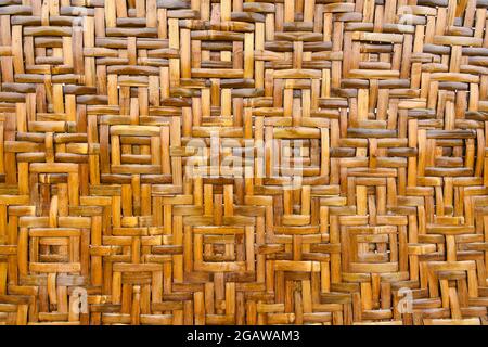 Woven bamboo background Stock Photo