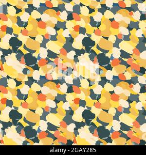 Abstract spotted seamless pattern painted with paint Stock Vector