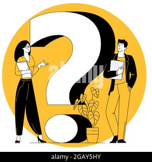 Big question mark. Stock Vector