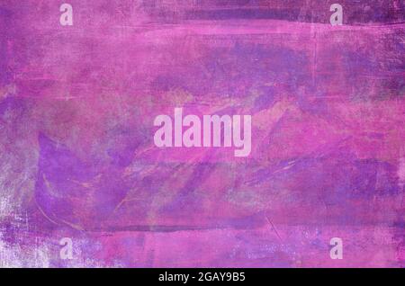 Magenta abstract painting background canvas texture Stock Photo
