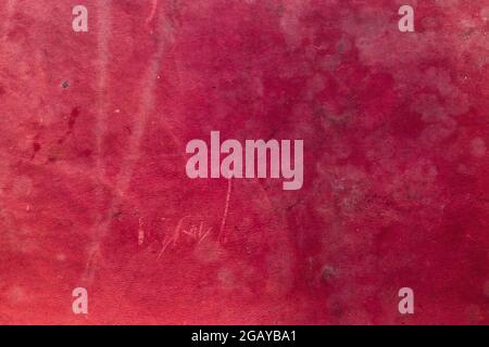 Red worn and dirty leather texture Stock Photo