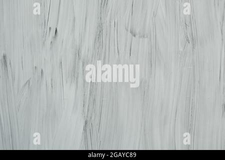White paint strokes on a shop window, abstract background or texture Stock Photo