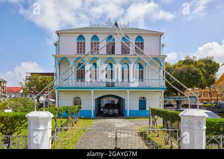 City Engineering Department building on Avenue of the Republic in Georgetown Guyana South America Stock Photo