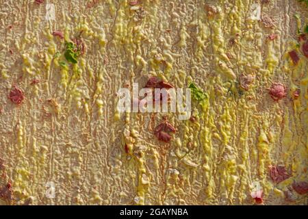 Background from different paints on the wall. Stock Photo