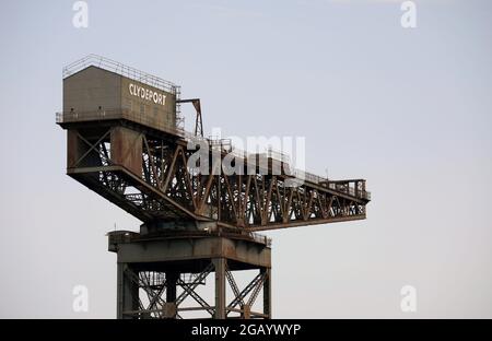 Finnieston Crane in Glasgow Stock Photo