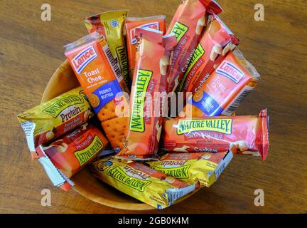 Snacks in a Bowl Stock Photo