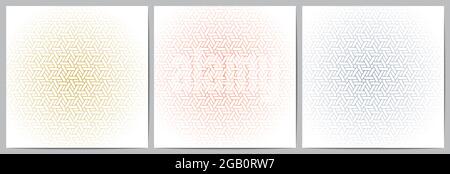Set of abstract geometric pattern polygonal lines overlapping. Elegant white background design for decorative,wallpaper; clothing; wrapping Stock Vector