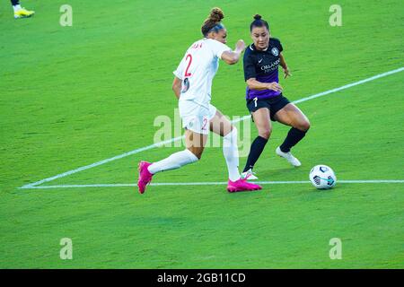 Orlando, Florida, USA, April 21, 2021, Washington Spirit face the Orlando Pride at Exploria Stadium  (Photo Credit:  Marty Jean-Louis) Stock Photo