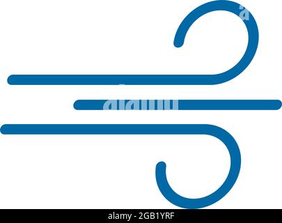 Wind icon logo design vector template Stock Vector