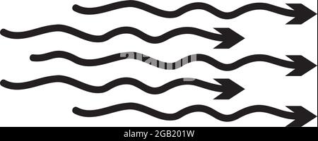 Wind icon logo design vector template Stock Vector
