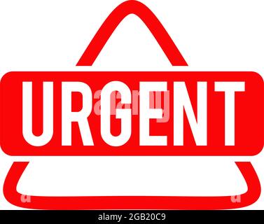 Urgent sign icon logo design vector template Stock Vector