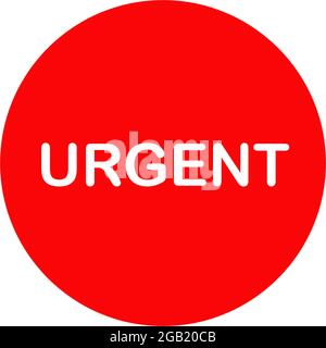 Urgent Sign Icon Logo Design Vector Template Stock Vector Image & Art 