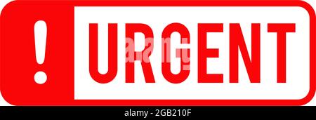 Urgent sign icon logo design vector template Stock Vector
