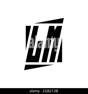 LM Logo monogram with modern style concept design template isolated on white background Stock Vector