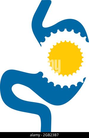 Stomach icon logo design vector template Stock Vector