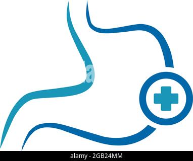 Stomach icon logo design vector template Stock Vector