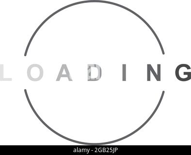 Loading icon logo design vector template Stock Vector