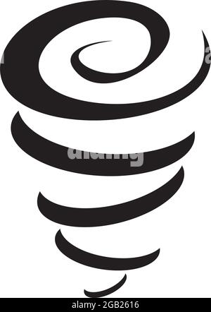 Hurricane icon logo design vector template Stock Vector