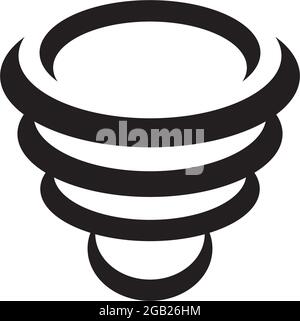 Hurricane icon logo design vector template Stock Vector