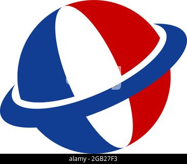 France flag logo design vector template Stock Vector