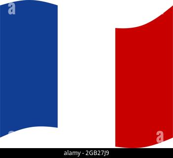 France flag logo design vector template Stock Vector