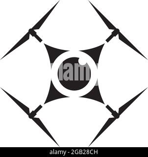 Drone technology logo design vector template Stock Vector