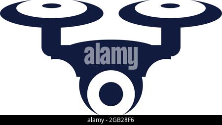 Drone technology logo design vector template Stock Vector