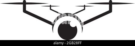 Drone technology logo design vector template Stock Vector