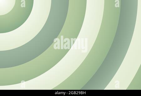 Abstract green stripe line pattern decorative template. Circle design for copy space of text background. Stock Vector