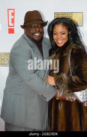 Cedric the Entertainer and wife Lorna Wells attends red carpet arrivals for the 12th Critics' Choice Awards at the Santa Monica Civic Auditorium on January 12, 2007 in Santa Monica, California. Credit: Jared Milgrim/The Photo Access Stock Photo