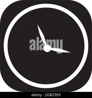Clock icon logo design vector template Stock Vector
