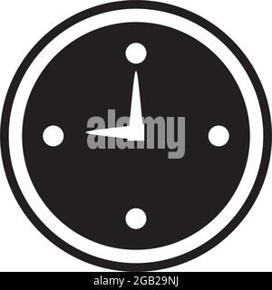 Clock icon logo design vector template Stock Vector