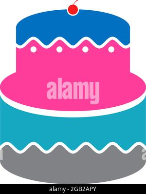 Cake shop icon logo design vector template Stock Vector