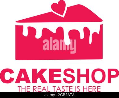Cake shop icon logo design vector template Stock Vector