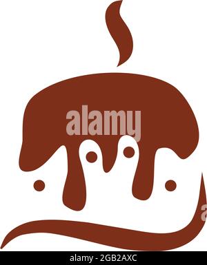 Cake shop icon logo design vector template Stock Vector