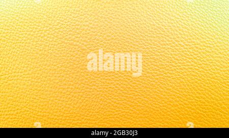 Yellow leather closeup texture  background Stock Photo
