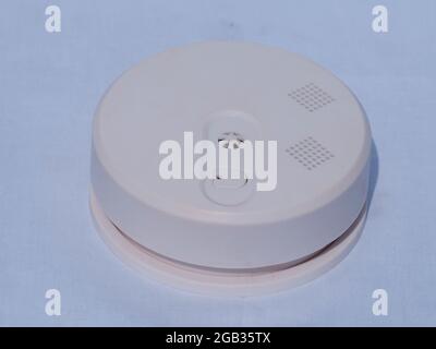 Security surveillance alarm system isolate on white plane background. Stock Photo