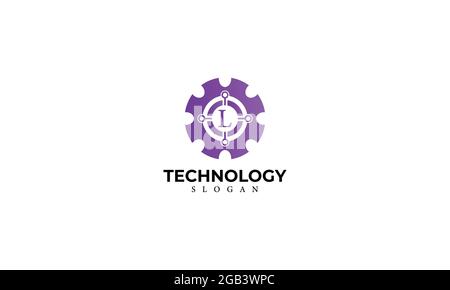 Alphabet L Technology Monogram Vector Logo Design, Letter L Technology Icon Template Stock Vector
