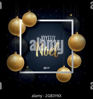3D Realistic golden inscription Merry Christmas on a white silk ...