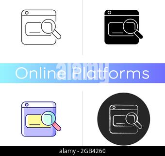 Search engines icon Stock Vector