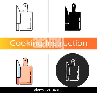 Cutting board icon Stock Vector