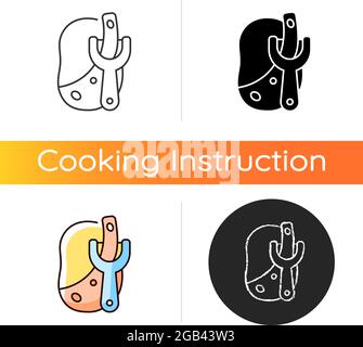 Peel potato icon Stock Vector